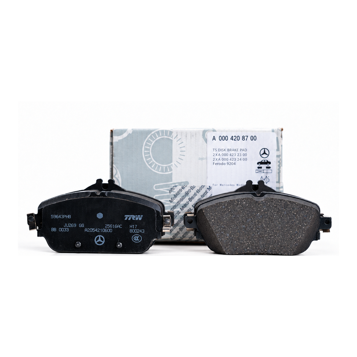 Mercedes-Benz Brake Pads A0004208700 – C-Class (W205) / E-Class (W213)